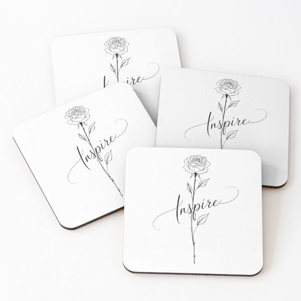 Item preview, Minimalist Rose Inspire Line Art Typography designed and sold by mimikaka.