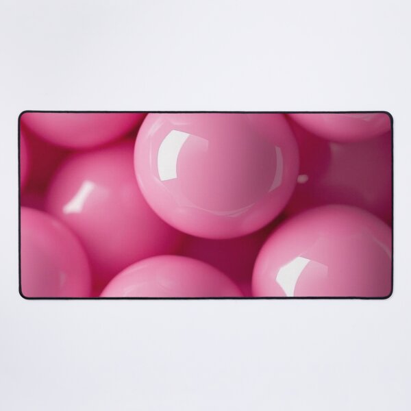 Item preview, Glossy Pink Bubblegum Balls Pattern — Y2K Barbiecore Pearl Texture Print designed and sold by LYAN-STORE.