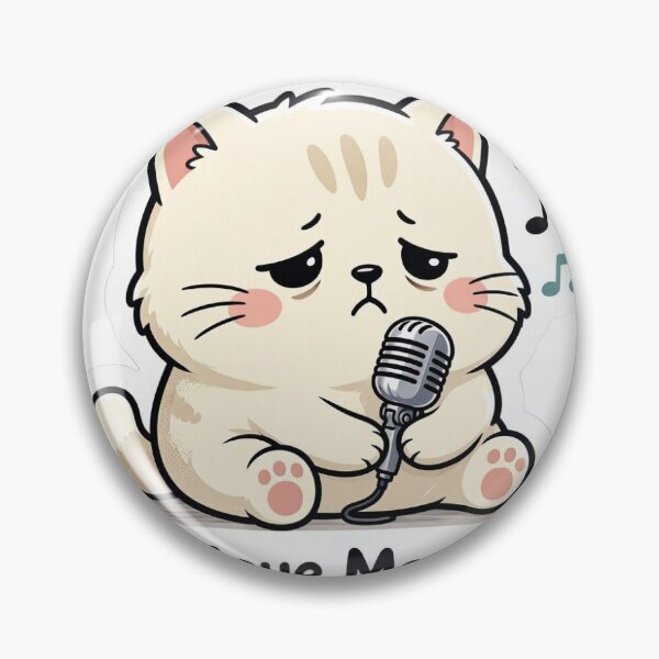 Item preview, Moye Moye Cute Sad Cat Funny Meme Sticker designed and sold by Piyush07077.