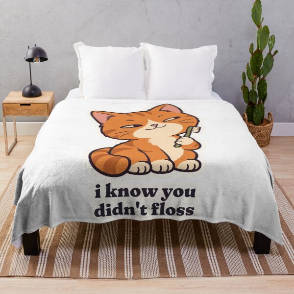 Item preview, Smug Orange Cat Hygienist I Know You Didn't Floss designed and sold by OuqCreations.
