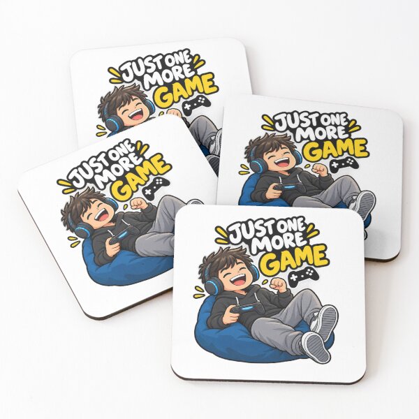 Item preview, Just One More Game Funny Gamer Gaming Design designed and sold by Artbysarmina.