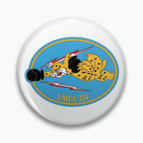 Item preview, USMC VMFA-314 "Black Knights" Squadron Patch designed and sold by CharlieDesings.