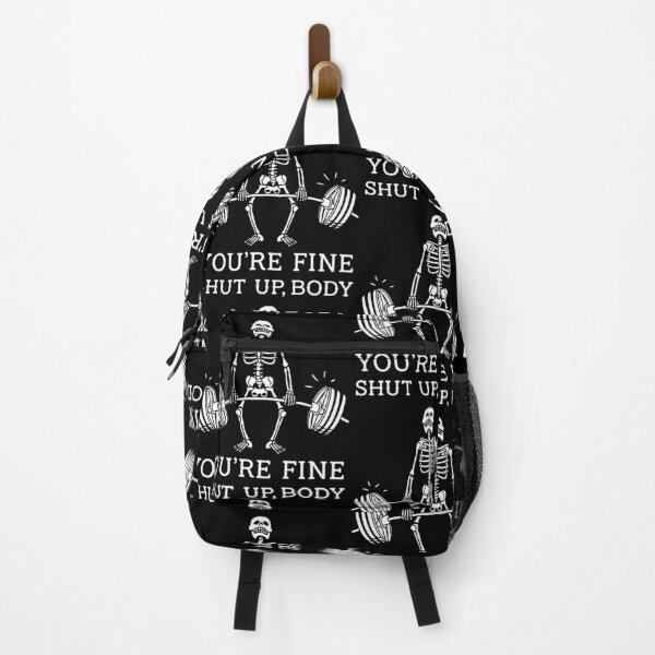 Item preview, Shut Up Body You're Fine Skeleton Weightlifting Humor designed and sold by RDGNR.