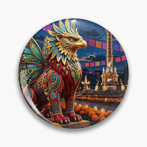 Item preview, Alebrije Día de Muertos Mexico — Guardian of the Unknown designed and sold by DibujandoPorfa.