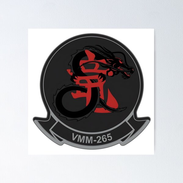 Item preview, USMC VMM-265 "Dragons" Low-Observability Squadron Patch designed and sold by CharlieDesings.