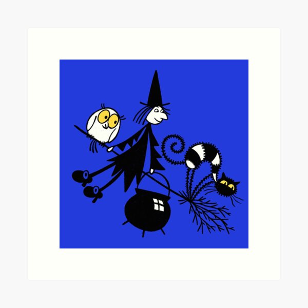Item preview, Meg Mog Owl on broomstick Halloween Classic Children's Book designed and sold by PickledjoArt.