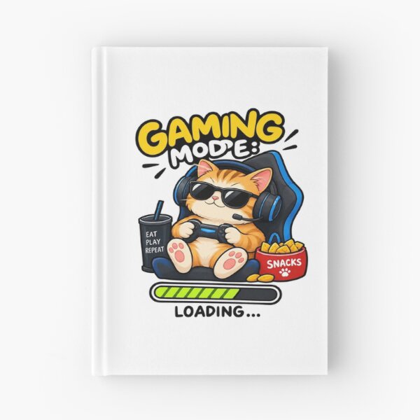 Item preview, Gaming Mode Cat Loading Funny Gamer Design designed and sold by Artbysarmina.