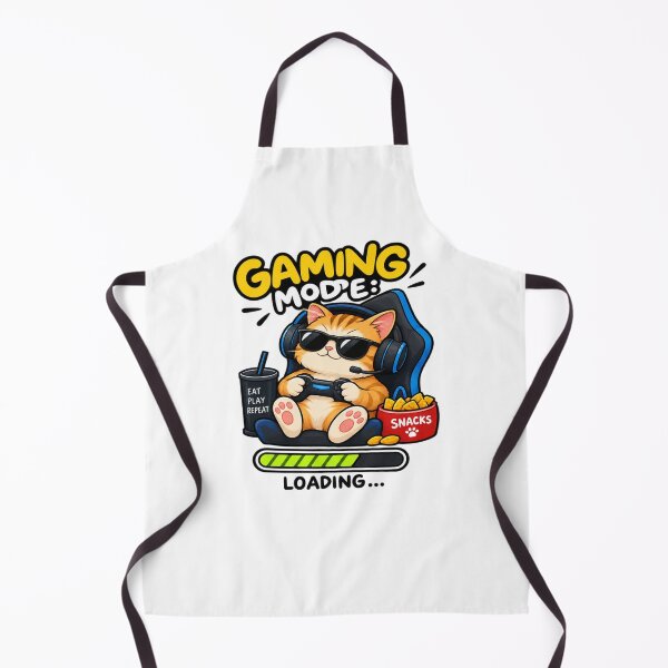 Artikelvorschau, Gaming-Modus Katze lädt lustiges Gamer-Design entworfen und verkauft von Artbysarmina.