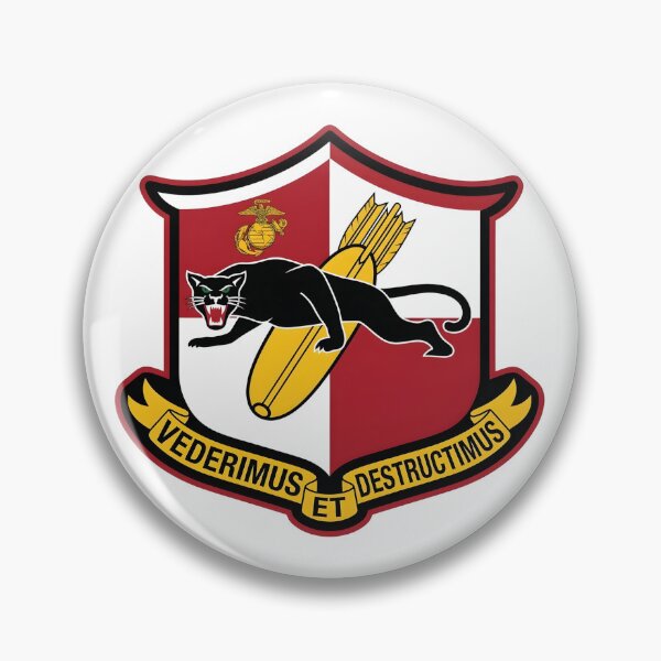 Item preview, USMC VMA-223 "Bulldogs" Historical Panther Shield Patch designed and sold by CharlieDesings.