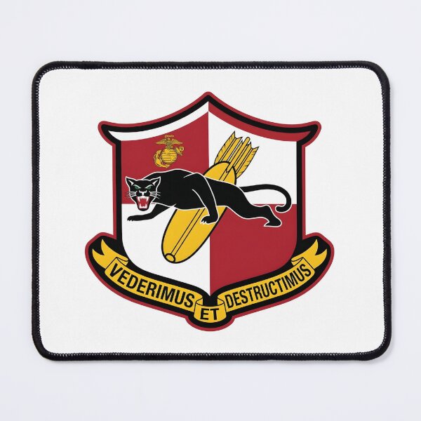 Item preview, USMC VMA-223 "Bulldogs" Historical Panther Shield Patch designed and sold by CharlieDesings.