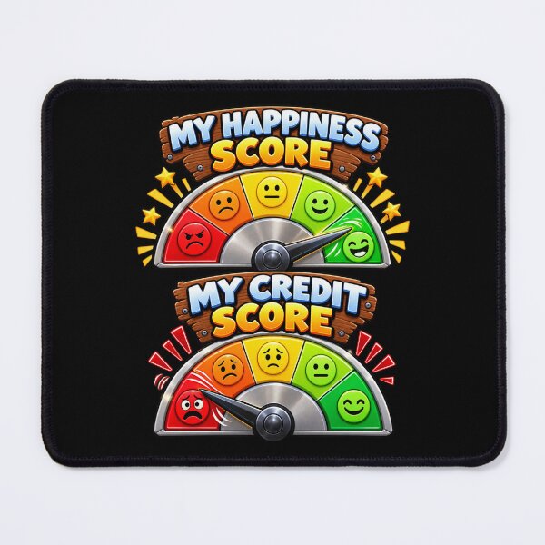Item preview, My Happiness Score vs My Credit Score – Adulting Humor designed and sold by signshirtz.