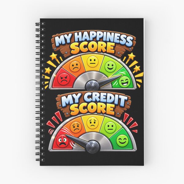 Item preview, My Happiness Score vs My Credit Score – Adulting Humor designed and sold by signshirtz.