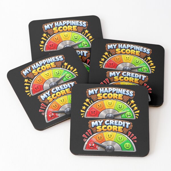 Item preview, My Happiness Score vs My Credit Score – Adulting Humor designed and sold by signshirtz.
