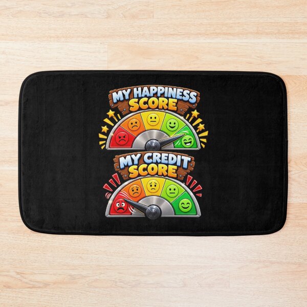 Item preview, My Happiness Score vs My Credit Score – Adulting Humor designed and sold by signshirtz.