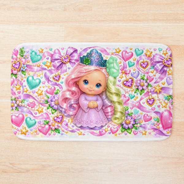 Item preview, Kawaii doll Sunny Peek with flowers designed and sold by LLSwiss.