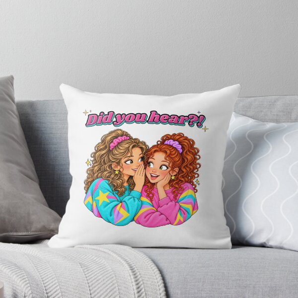 Item preview, Did You Hear Redhead and Blonde Besties Retro 80s designed and sold by Sandy's Cheeky Studio.