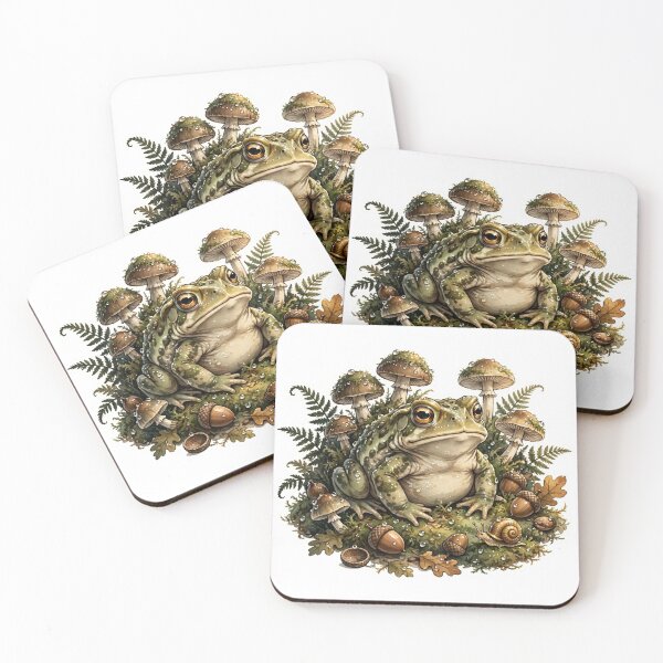 Item preview, Goblincore Toad Mushroom Sticker designed and sold by Wild Shades.