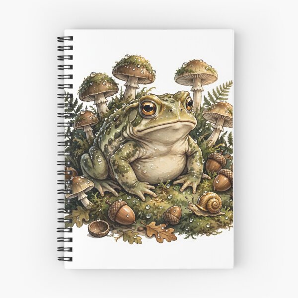Item preview, Goblincore Toad Mushroom Sticker designed and sold by Wild Shades.