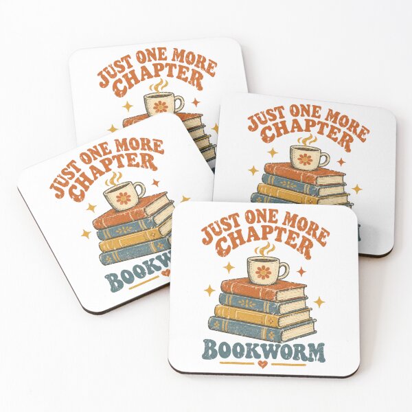 Item preview, just one more chapter bookworm reading night typography designed and sold by DariaOltes.