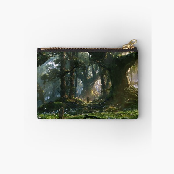 Item preview, A Wood Elf standing within an ancient forest of towering trees, surrounded by wildlife, Fantasy & Mythological Creatures designed and sold by CDC40.