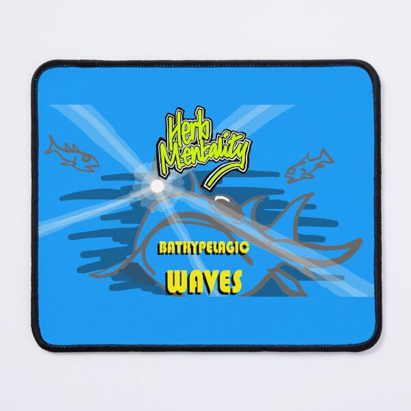 Item preview, Bathypelagic Waves (blue) designed and sold by Herb-Mentality.