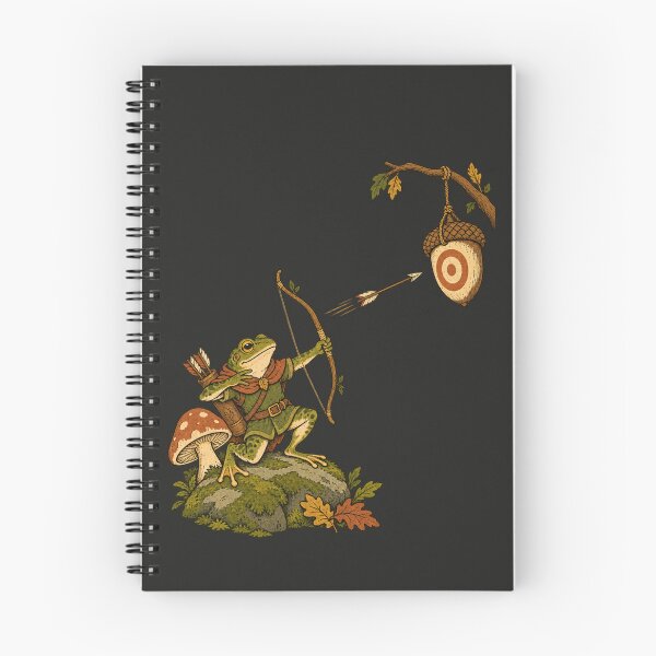 Item preview, Frog Archer Vintage Woodland Acorn Target Art designed and sold by AmiGraph.