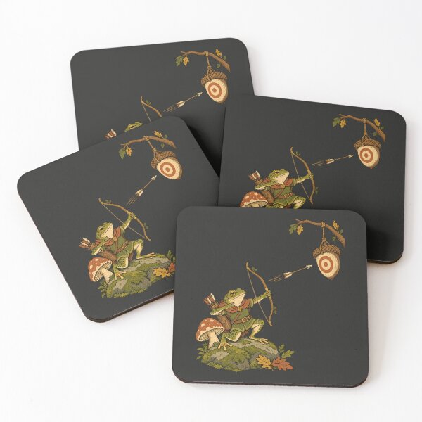 Item preview, Frog Archer Vintage Woodland Acorn Target Art designed and sold by AmiGraph.