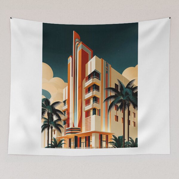 Item preview, Tropical Deco Tower designed and sold by ForeverPrintsOK.