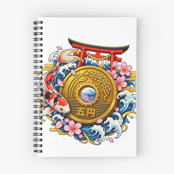 Item preview, Golden Koi and Five Yen Emblem - Japanese Goen Lucky Coin designed and sold by 4U---Store.