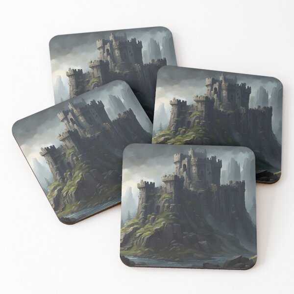 Item preview, Castle Hewn From Stone in a Deep Dark Forest designed and sold by Fanta-sticky.