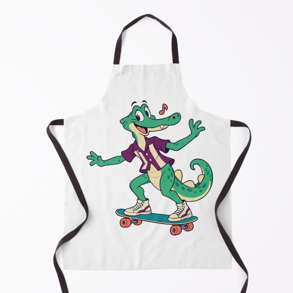 Item preview, Sidewalk Groove Crocodile - Retro Skate Buddy designed and sold by CozyMigo.