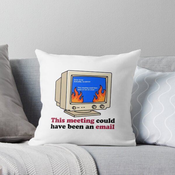 Item preview, This Meeting Could Have Been An Email Retro Computer Blue Screen Of Death designed and sold by raedattia.