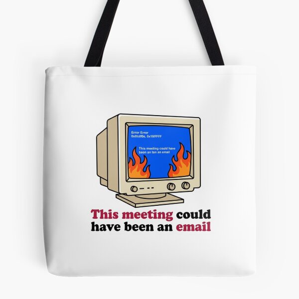 Item preview, This Meeting Could Have Been An Email Retro Computer Blue Screen Of Death designed and sold by raedattia.