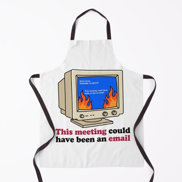 Item preview, This Meeting Could Have Been An Email Retro Computer Blue Screen Of Death designed and sold by raedattia.
