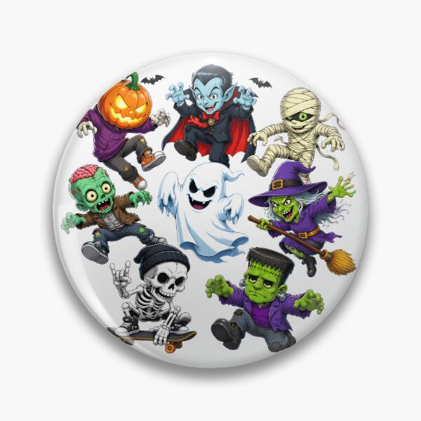 Item preview, Cute Halloween Monsters Dab Dance Party designed and sold by MLETEM-P.