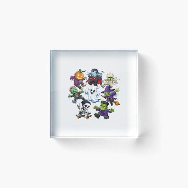 Item preview, Cute Halloween Monsters Dab Dance Party designed and sold by MLETEM-P.