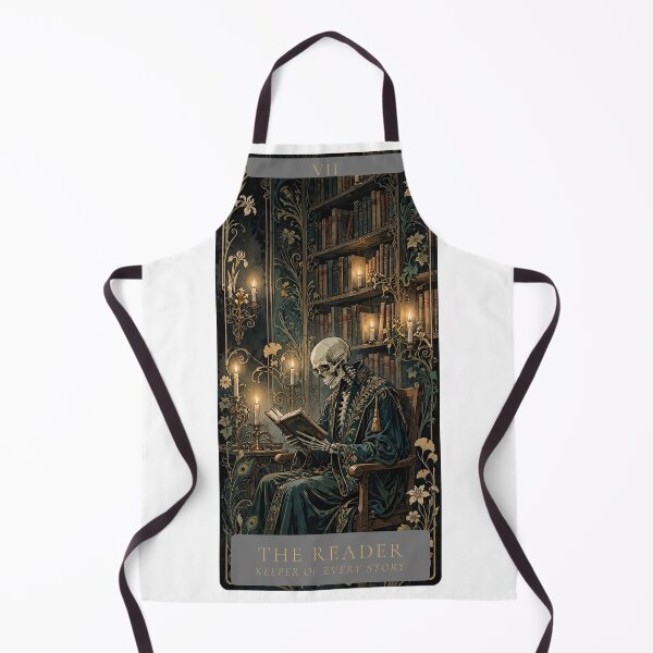 Artikelvorschau, The Reader Tarot Card Sticker | Bookish Tarot entworfen und verkauft von rallyandthread.
