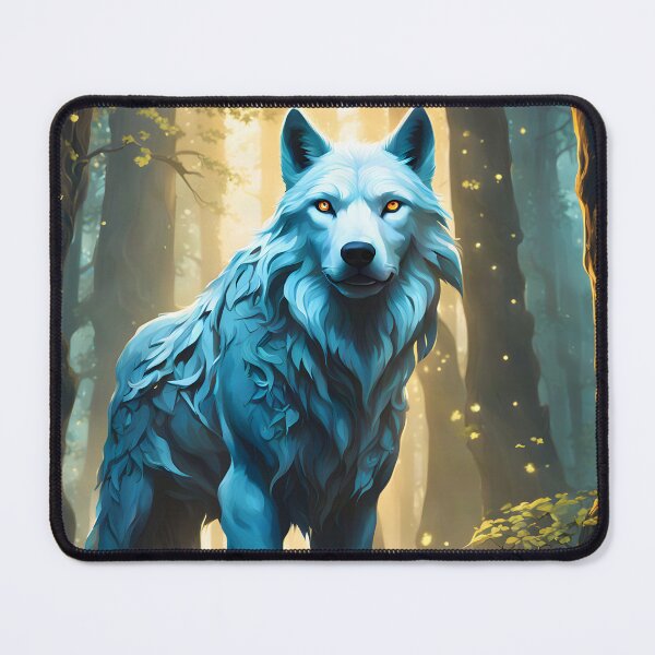 Item preview, Stylised White Wolf Standing in Enchanted Forest designed and sold by Fanta-sticky.