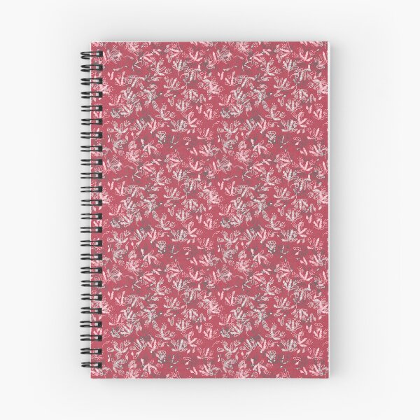 Item preview, Raspberry Red Ditsy Floral Hand Drawn Botanical Bandana print designed and sold by FaireWaveArt.