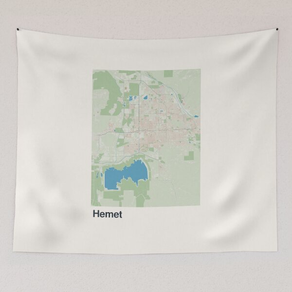 Item preview, Hemet Minimalistic Map Art designed and sold by MapsNerd.