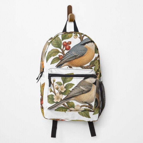 Item preview, Vintage Backyard Birdwatching Songbirds Illustration designed and sold by Apex Designs.