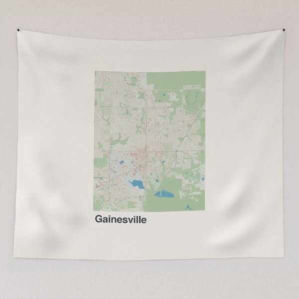 Item preview, Gainesville Minimalistic Map Art designed and sold by MapsNerd.