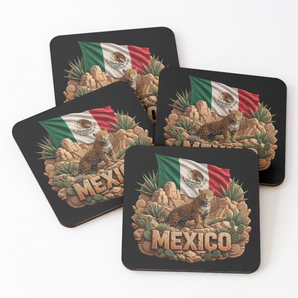 Item preview, Mexico Heritage – Jaguar & Agave Emblem designed and sold by FlagX.