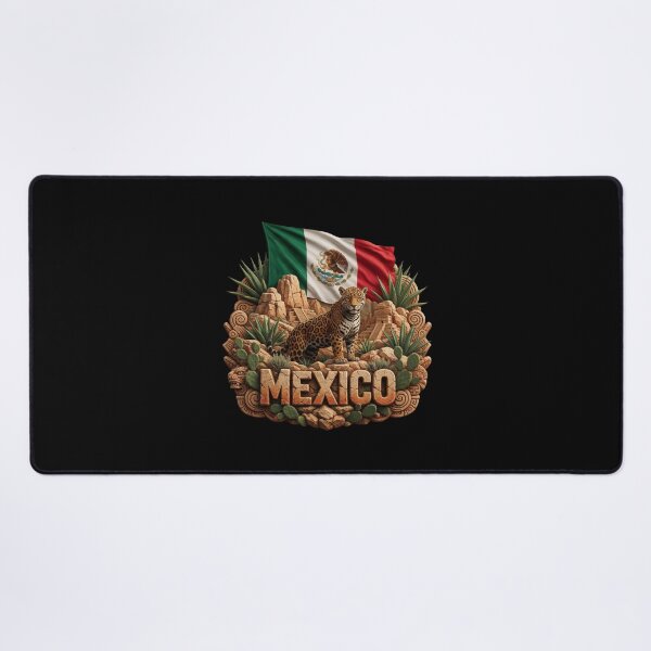 Item preview, Mexico Heritage – Jaguar & Agave Emblem designed and sold by FlagX.