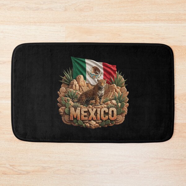 Item preview, Mexico Heritage – Jaguar & Agave Emblem designed and sold by FlagX.