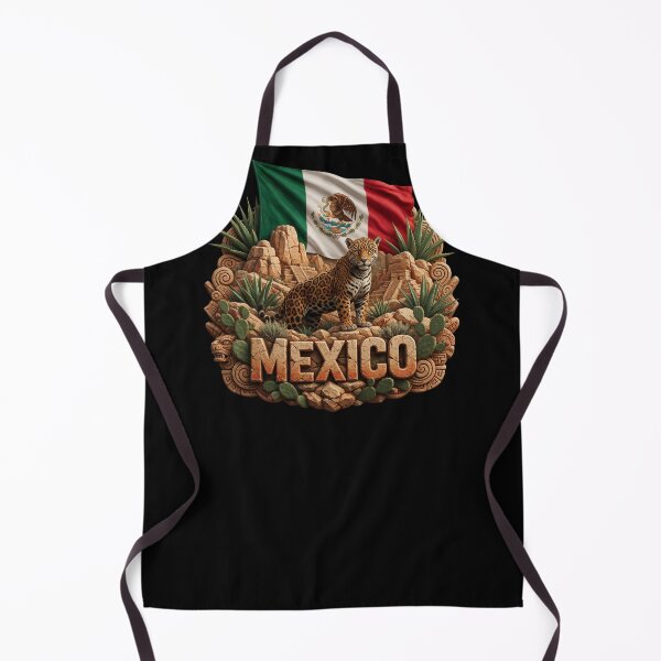 Item preview, Mexico Heritage – Jaguar & Agave Emblem designed and sold by FlagX.