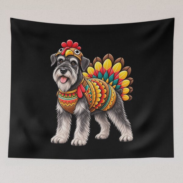 Artikelvorschau, Lustiges Truthahn-Kostüm für Standard-Schnauzer-Liebhaber an Thanksgiving entworfen und verkauft von rafaeltto.