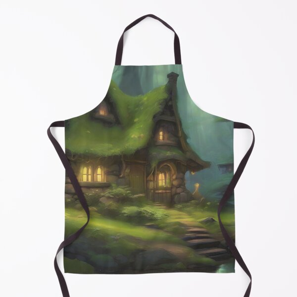 Item preview, Druid Cottage Deep in Dark, Enchanted Forest designed and sold by Fanta-sticky.