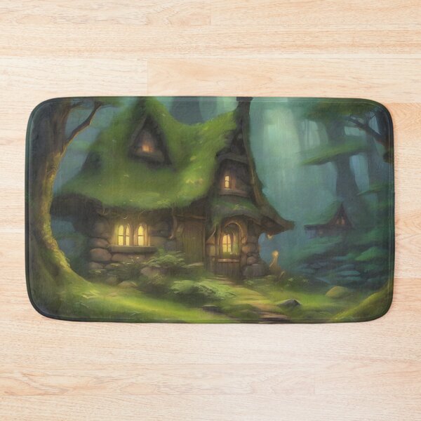 Item preview, Druid Cottage Deep in Dark, Enchanted Forest designed and sold by Fanta-sticky.