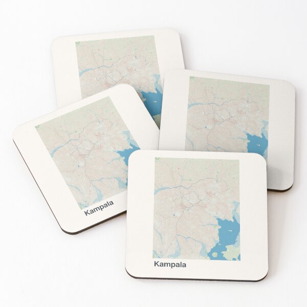 Item preview, Kampala Minimalistic Map Art designed and sold by MapsNerd.